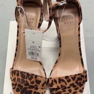 A New Day Women's Leopard Print Sandals